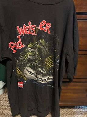 Vintage Budweiser Alligator and Frogs Shirt